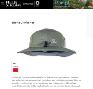 Shelta Hats featured in Field and Stream Magazine